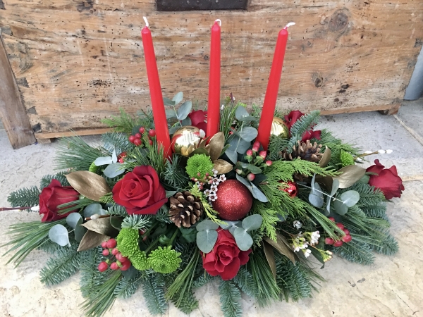 Christmas table centres